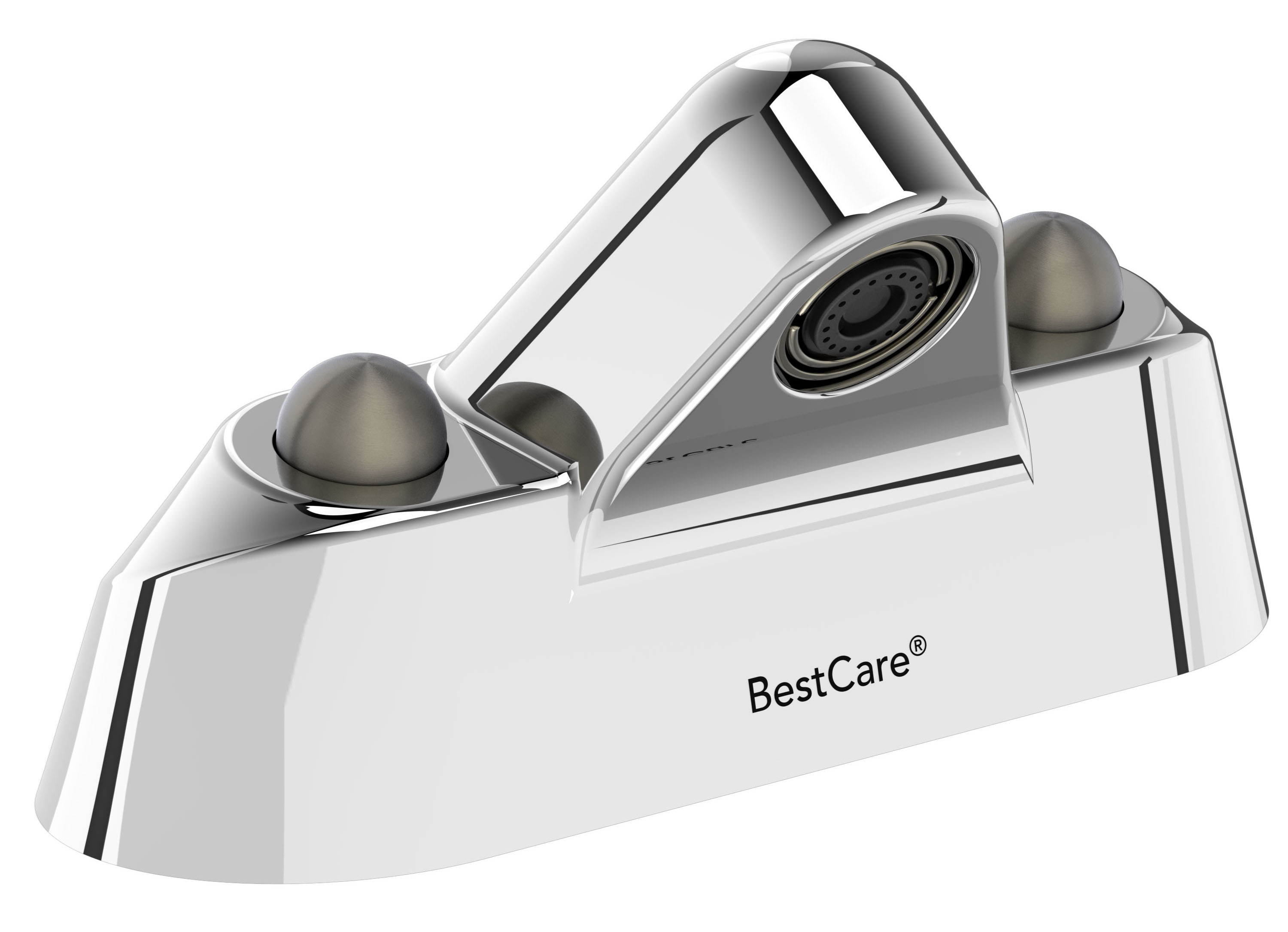 Ligature Resistant Dual Temperature Push Button Faucet 4 inch