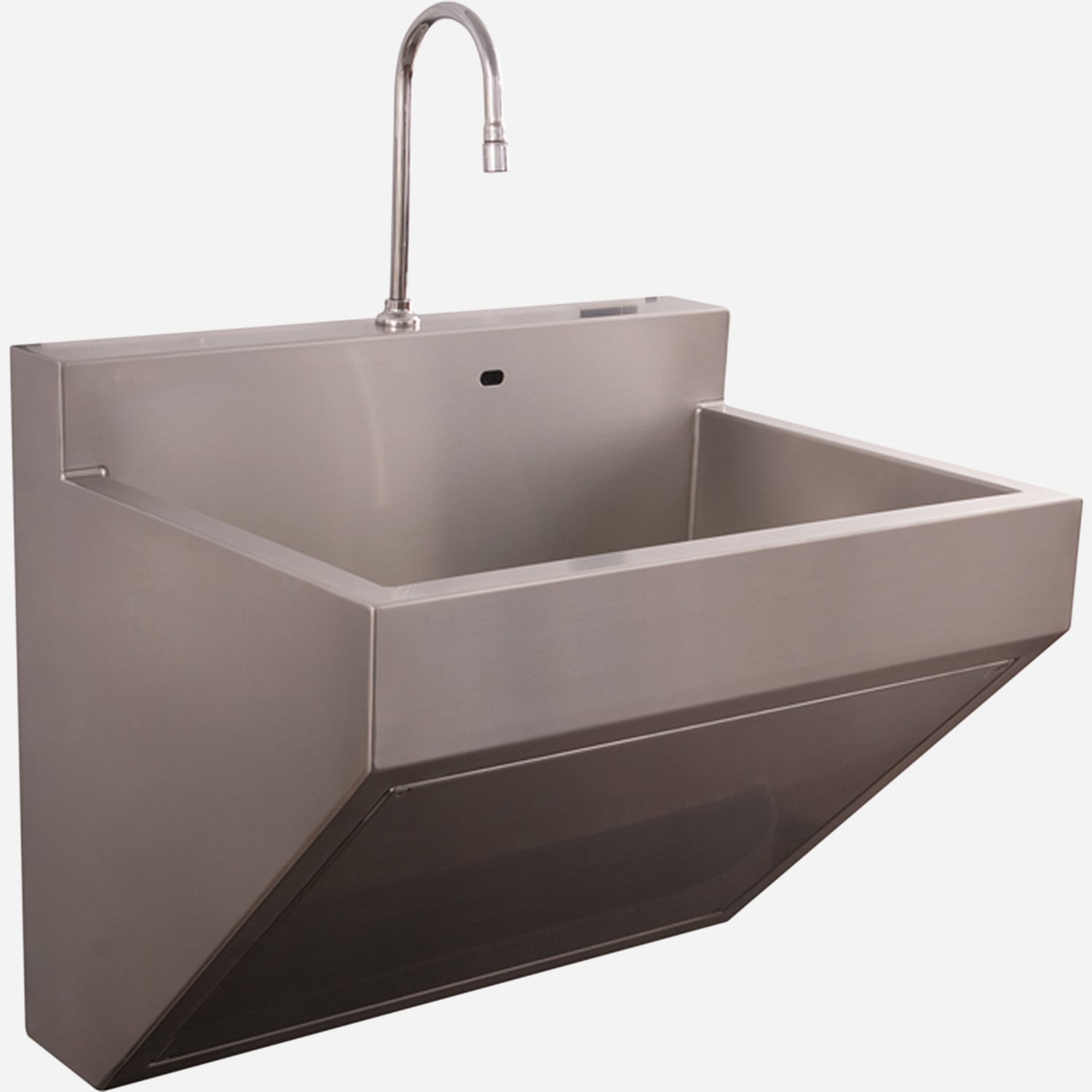 4113 Compact Scrub Sink - Three Hand Wash Stations, Stainless