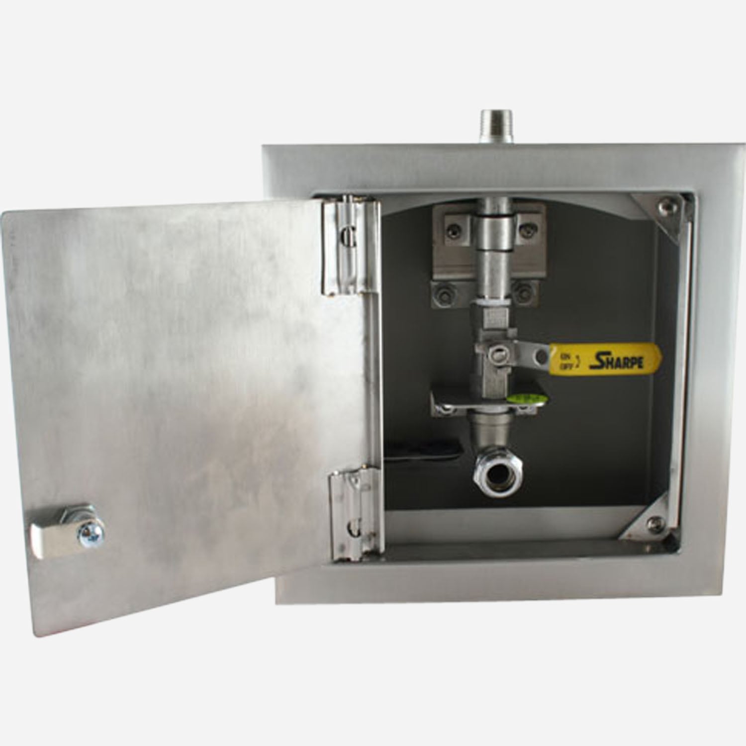 Dialysis Supply Waste Box, One Valve, WITH Door Whitehall Manufacturing