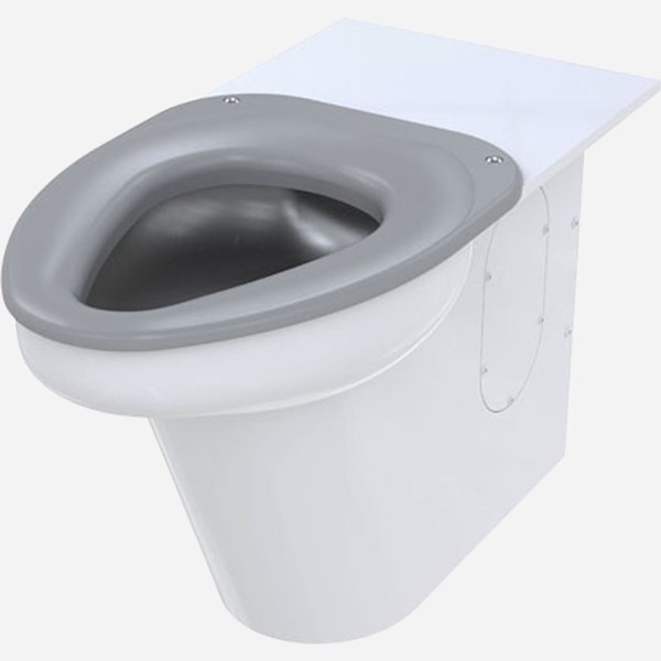 Ligature-Resistant Toilet, Wall Supply, On-Floor, Wall Waste ...