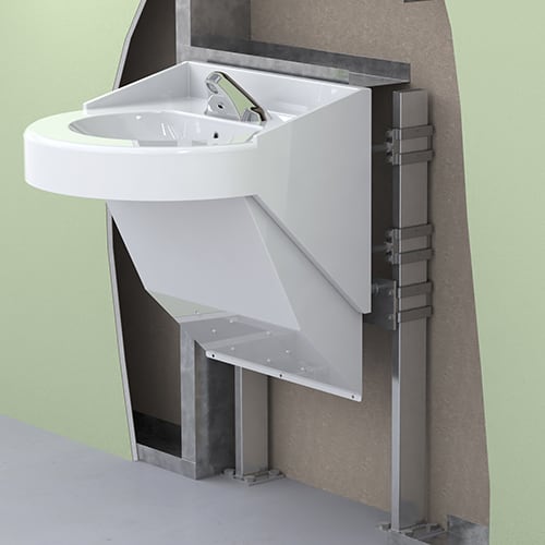 BestCare® Ligature-Resistant Bariatric Stainless Steel Basin