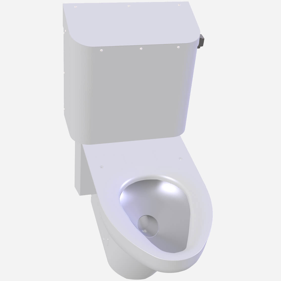 BestCare® Ligature-Resistant Cistern Tank Toilet with ADA