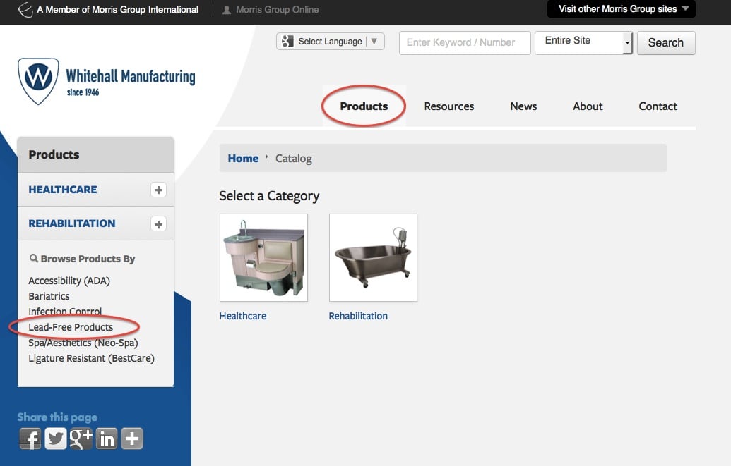 Lead Free Product Search