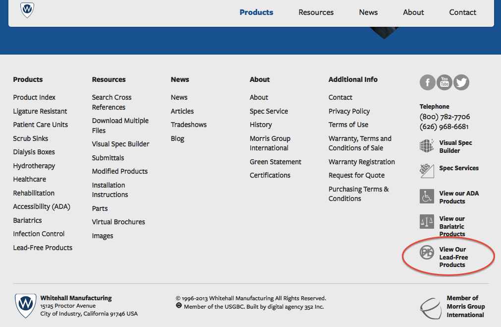 Lead Free Product Search