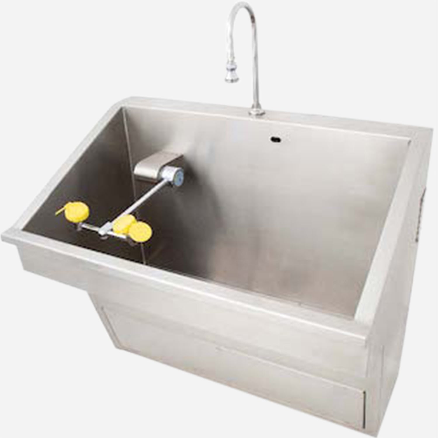 New Stainless Steel Scrub Sink With Eye/Face Wash - Whitehall Mfg